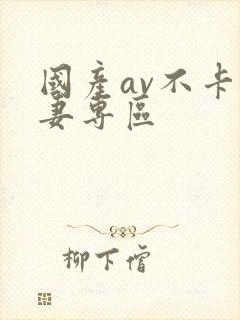 国产av不卡人妻专区