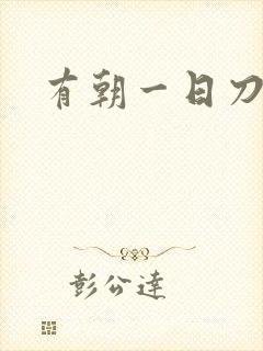 有朝一日刀在手封面