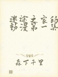 迷途之家的姐姐动漫第一集封面