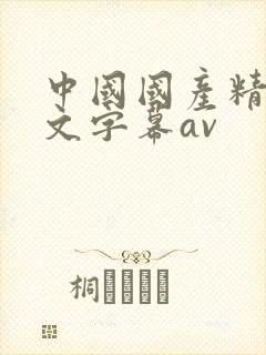 中国国产精品中文字幕av