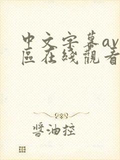 中文字幕av一区在线观看