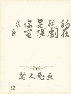 《你是我的荣耀》电视剧在线观看