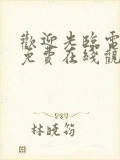 欢迎光临电视剧免费在线观看封面