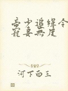 帝少追缉令总裁宠妻无度