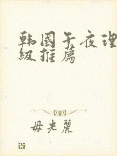 韩国午夜理伦三级推荐