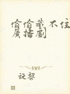 偷偷藏不住积灰广播剧封面