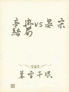 辛冉vs晏宋大结局封面