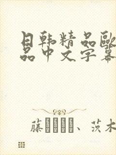 日韩精品欧美精品中文字幕