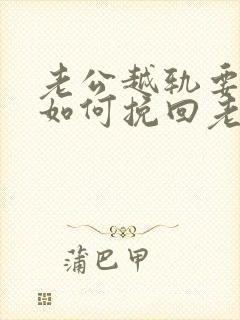 老公越轨要离婚如何挽回老公的心