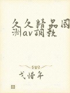 久久精品国产亚洲av调教