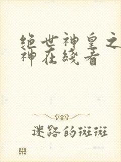 绝世神皇之第一神在线看封面