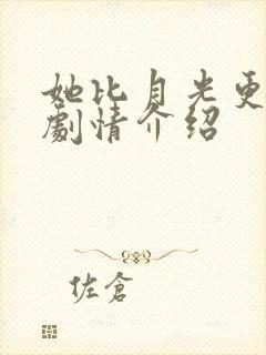 她比月光更耀眼剧情介绍