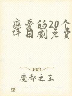 恋爱的20个条件日剧免费观看