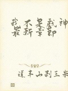 我不是戏神小说最新章节