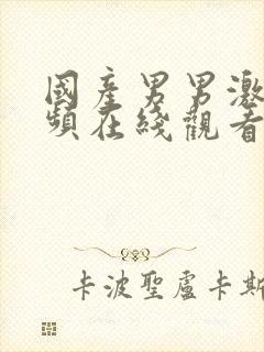 国产男男激情视频在线观看