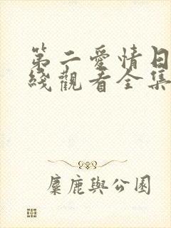 第二爱情日剧在线观看全集