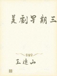 美剧星期三封面