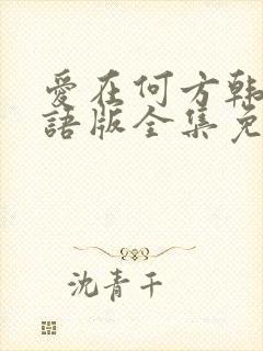 爱在何方韩剧国语版全集免费封面