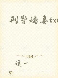 刑警娇妻txt