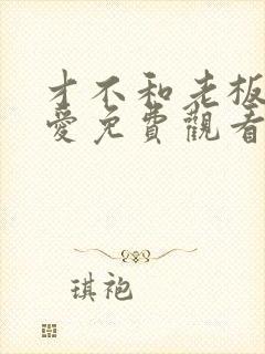 才不和老板谈恋爱免费观看电视剧