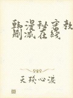 韩漫秘密教学未删减在线封面