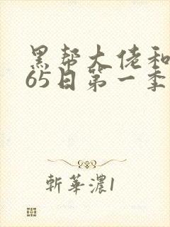 黑帮大佬和我365日第一季