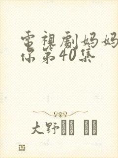 电视剧妈妈在等你第40集