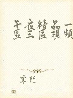 午夜精品一区二区三区视频观看