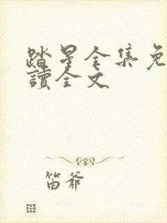 踏星全集免费阅读全文