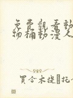 免费观看动漫人物桶动漫人物游戏