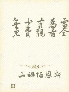 年少有为电视剧免费观看全集完整版