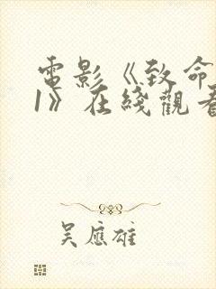 电影《致命黑兰1》在线观看封面