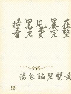 扫黑风暴在线观看免费完整版高清