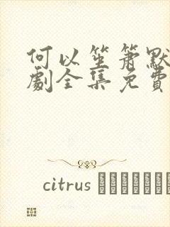 何以笙箫默电视剧全集免费播放策驰