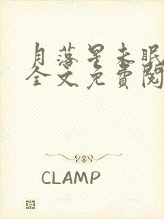 月落星未眠小说全文免费阅读