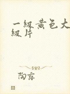 一级黄色大片一级片