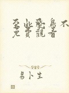 至此飞鸟不相逢免费观看