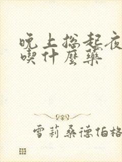 晚上总起夜尿频吃什么药