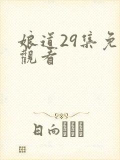 娘道29集免费观看