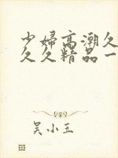 少妇高潮久久久久久精品一封面