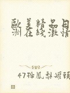 欧美精品日韩亚洲在线激情综合封面