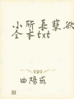 小所长孽欲涅盘全本txt