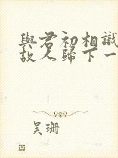 与君初相识犹如故人归下一句