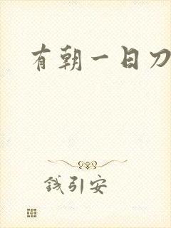 有朝一日刀在手封面