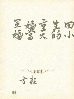 军婚重生回到结婚当天的小说推荐