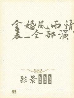 金婚风雨情演员表_全部演员介绍