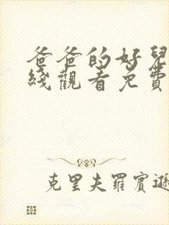 爸爸的好儿子在线观看免费高清完整