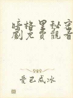 暗格里秘密电视剧免费观看