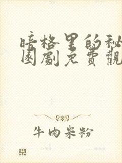 暗格里的秘密校园剧免费观看