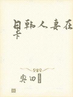 日韩人妻在线不卡